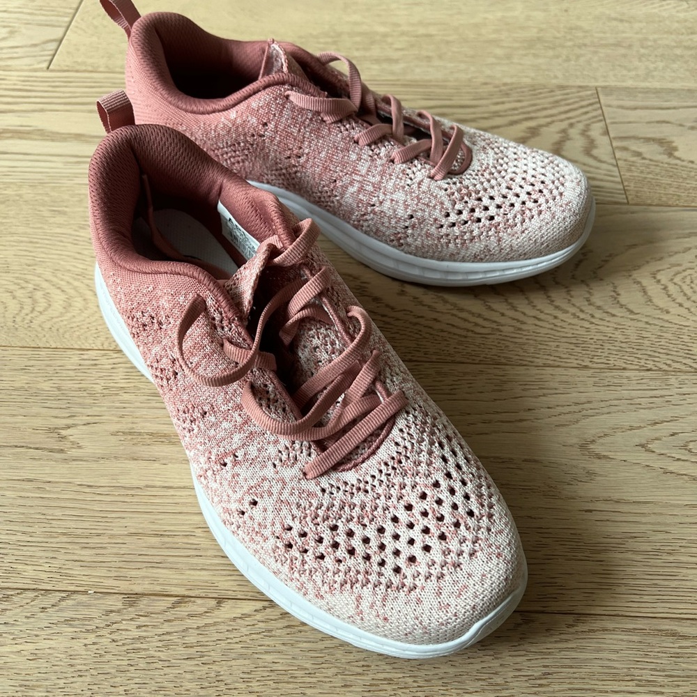 Brand new APL sneakers, size 9, beautiful pink/white gradient colour